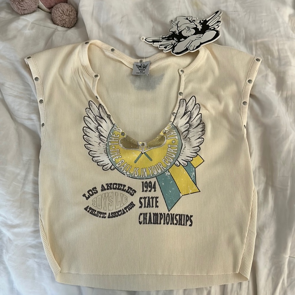 Boys Lie tank crop top